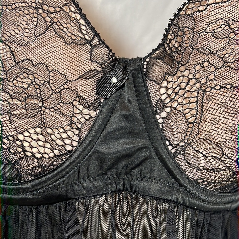 Parfait Womens Black Sexy Lace Babydoll Size 36E - Picture 3 of 8